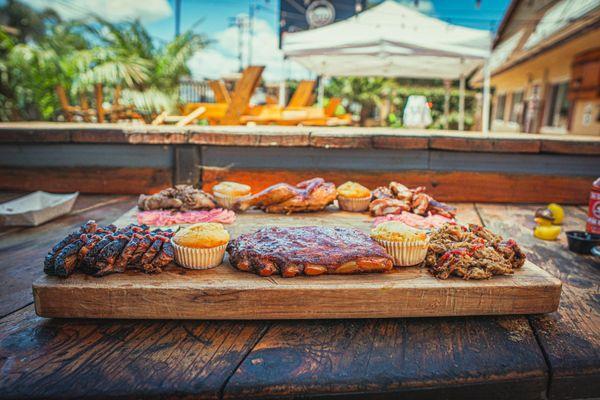 Our family style Tailgater BBQ Feast meal