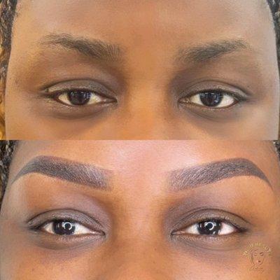 No tail, no problem!! Get fuller, defined and 'in shape' brows with Ombre shadow!