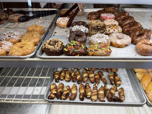 Donuts and jalapeño poppers