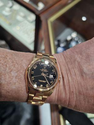 My Pre-owned Rose Gold Oyster Perpetual Day Date 18 Karat Presidential Gold Rolex Watch