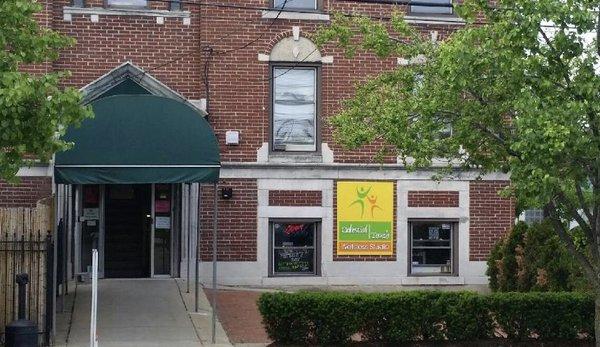 Easy parking in one of three lots on W. Troy street. Look for the hunter green awning and come right in.