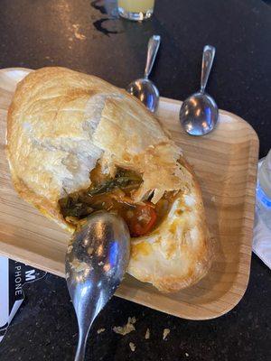 Veggie curry pie