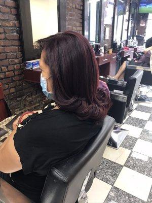 Color and blow dry.