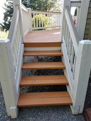 stained deck