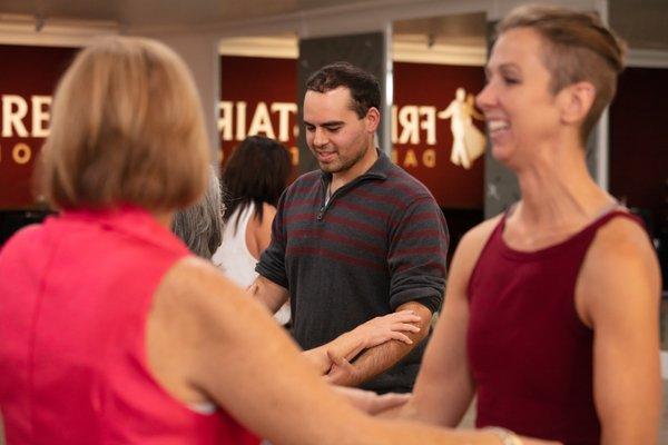 Group dancing lessons are a hit in downtown Boise!