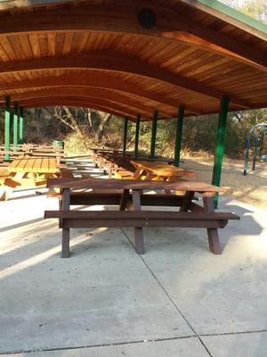 Picnic tables for parties