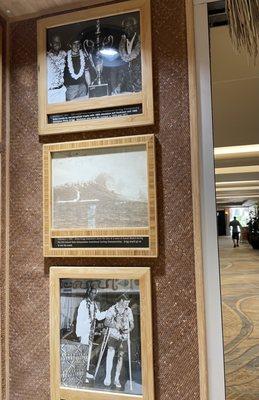 Photos of Duke Kahanamoku with champions of the Duke Kahanamoku Invitational 1965 & 1966