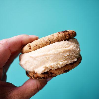 Chocolate Chunk Cookies with Vanilla Bean Ice Cream