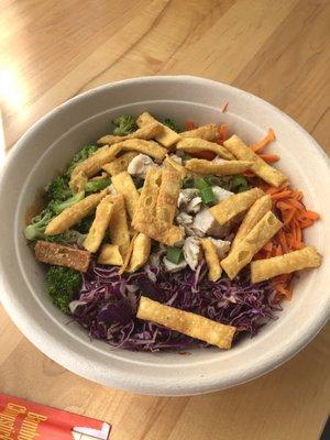 Buddha satay bowl with chicken