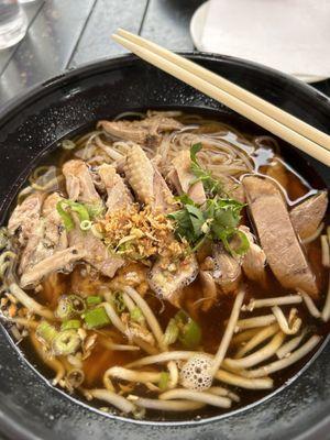 Duck noodle soup