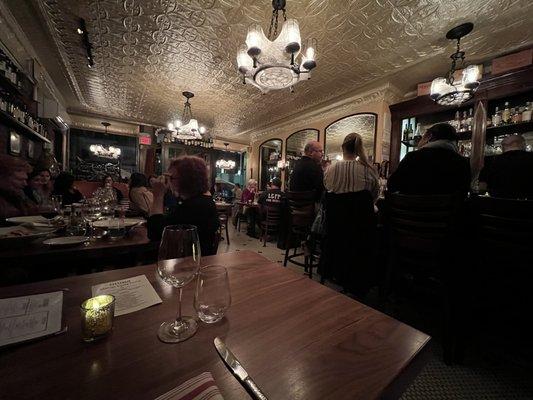 Main dining room and bar area