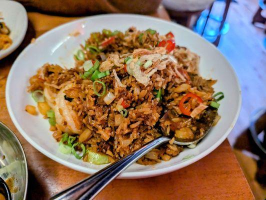 TIGER PRAWN FRIED RICE - YU CHOY, CRAB PASTE, THAI CHILIS