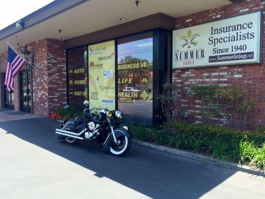 Pulled up to the office today and this beautiful bike was parked out front- Yes, we insured cool bikes like this Indian!