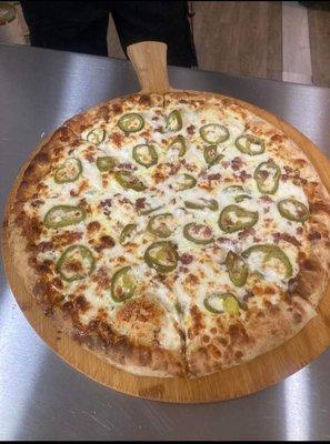 Jalapeno Popper pizza