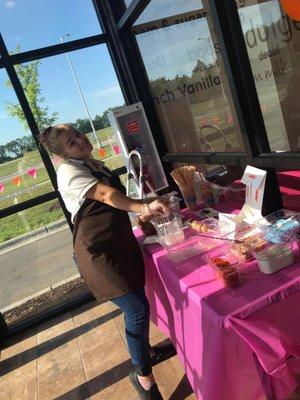 Decorating Dunkin' Donuts!