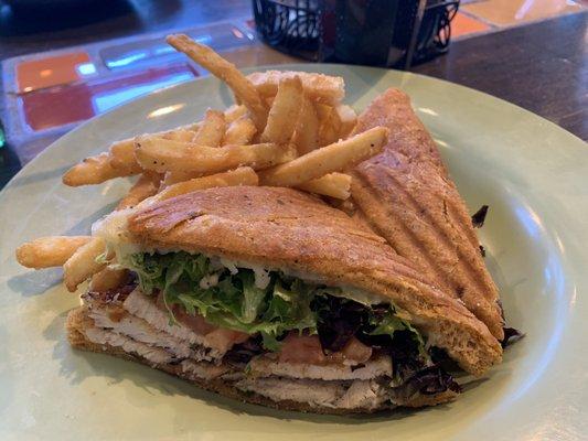 Chicken pablano panini