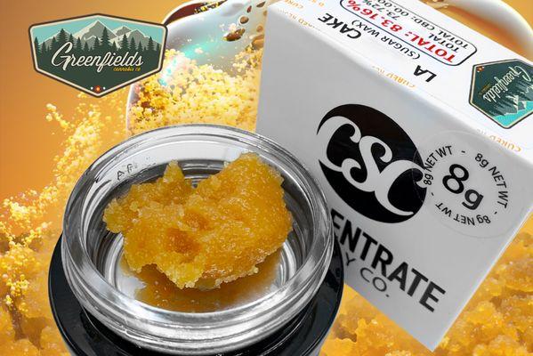 CSC wax made with Greenfields Cannabis Co. flower