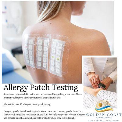 Many chemicals, cosmetics, materials, and food in our environment can cause allergic skin reactions.  We can test for over 80 substances.