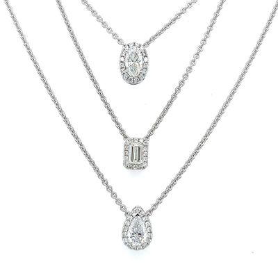 Fancy Shape Diamond Pendants