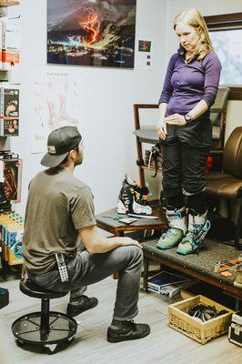 Custom Boot Fitting is our thing