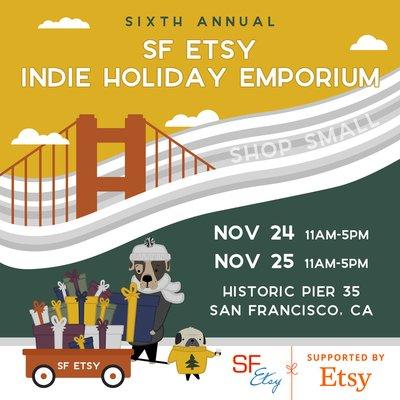 more info http://www.etsysf.com/holidayshow.html