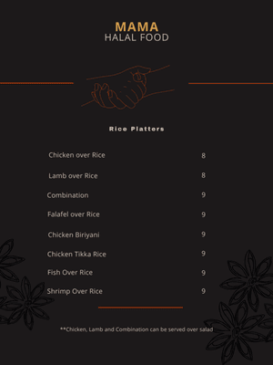 Menu - Rice Platters