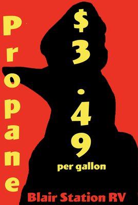 Propane dispensed 8-5 weekdays with plenty of room for any size vehicle to be filled