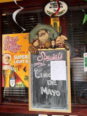 Cinco menu