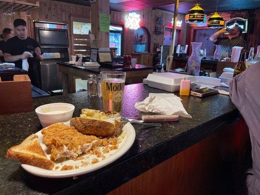 Yum yum. Awesome chicken fried chicken.