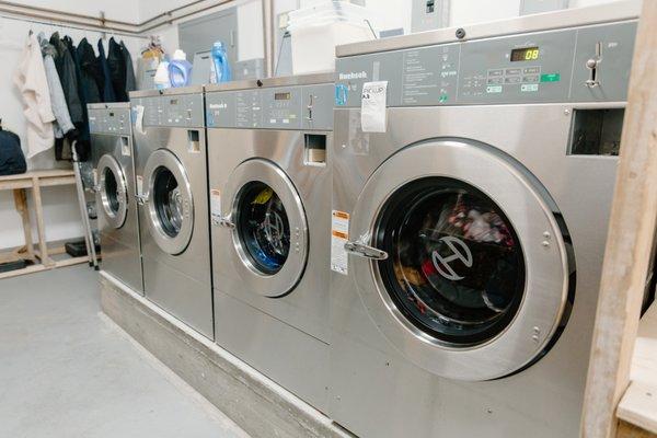 Employee only machines for our Wash & Fold services.