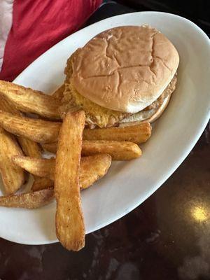 Breaded tenderloin with wedges