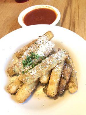 Fried zucchini-yum!