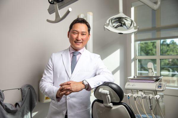 Dr. Samuel Koo. The office provides cutting-edge technology in a modern setting for your dental care.