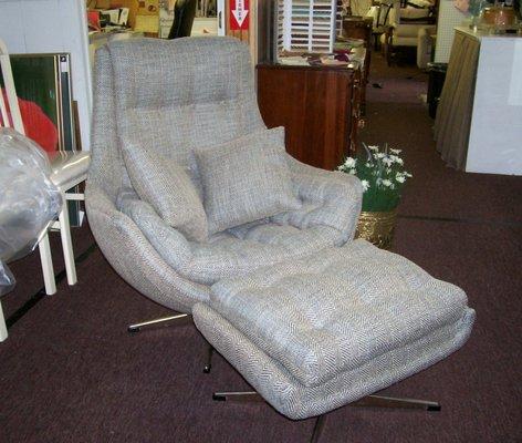 Mod Chair and Ottoman