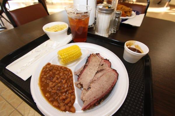 baked beans, corn, brisket - classic bbq, done right!