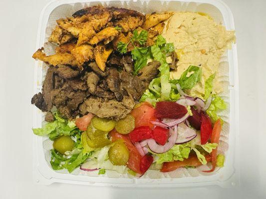 37. Shawerma Combo Plate  Chicken and Lamb