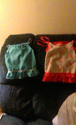 Newborn dresses or tops. Order today you pick material