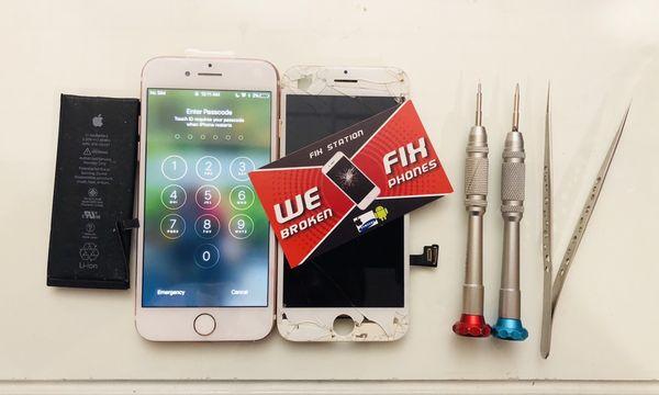 Iphone 7 lcd/screen + battery replacement