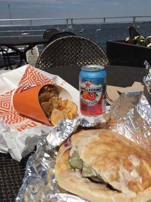 Falafel Pita, Naf It Up(fries & drink, +$3.15)