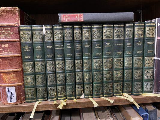 Thomas Hardy leatherette book set.