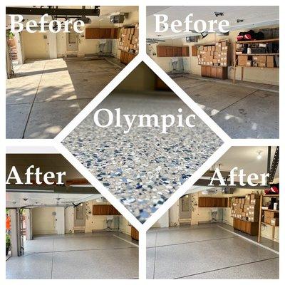 Garage floor coating