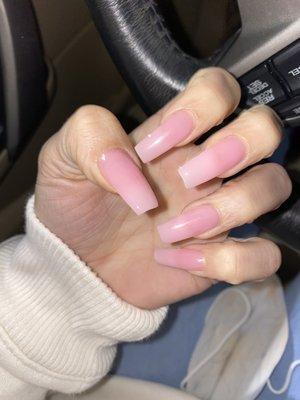 Gel x light pink set