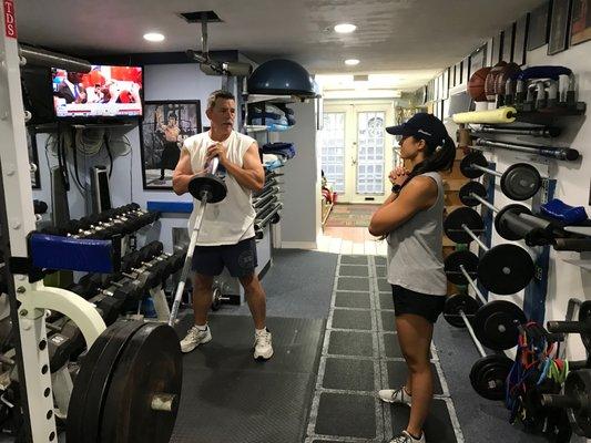 Vince gearing up for chest press