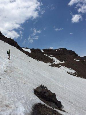 Tried to hike up this past weekend but had to cross these snow patches, bring poles.  Soon the snow will melt ;).