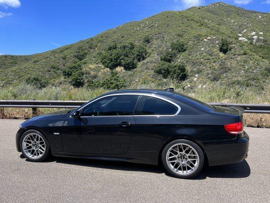 Rear fenders rolled on my e92 335i