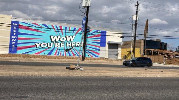 Mural from across street (Photo taken on December 20, 2023)