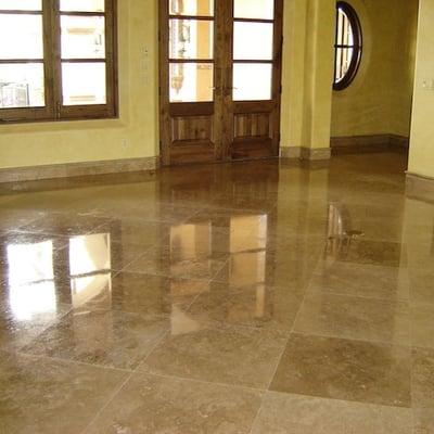 Polished Travertine