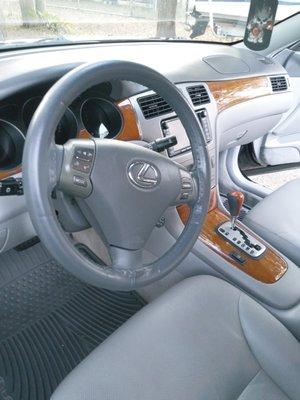 Lexus was in excellent condition and clean interior. At home I used leather cleaner and protector.