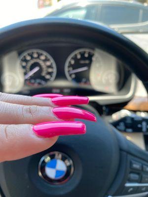 Straight nails and the one curvy nail they replaced!!