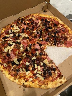 Meat Pizza with extras